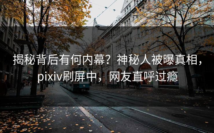 揭秘背后有何内幕？神秘人被曝真相，pixiv刷屏中，网友直呼过瘾